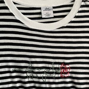 Urban Outfitters striped rose Tshirt